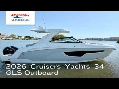 2026 Cruisers Yachts 34 GLS Outboard 34.0 feet Walk-Through - Features & Buyer's Guide, Clearwater, Florida #1